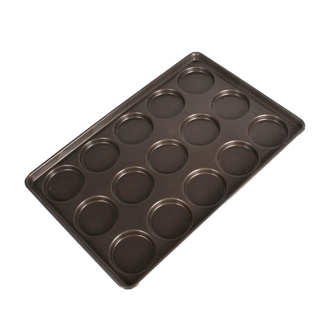 Teflon Coated Aluminized Steel Burger Bun Bread Tray Hamburger Pan