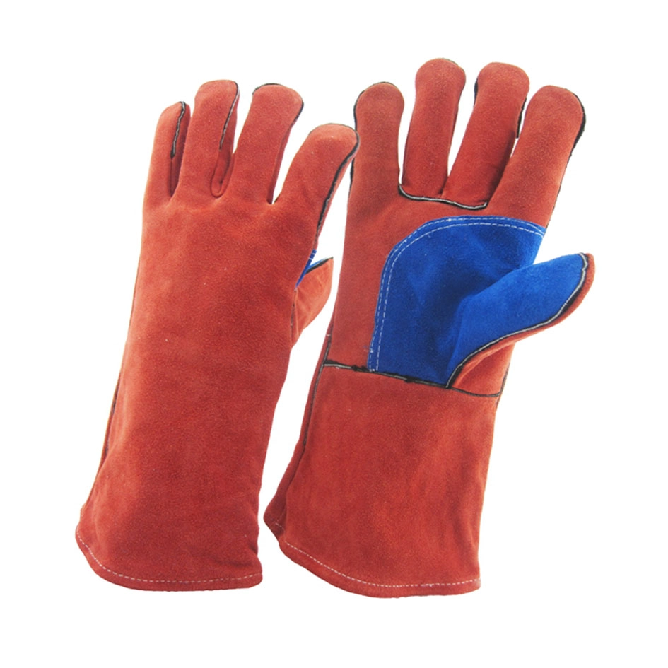 China China Cow Split Leather Welding Gloves manufacturer, Heat/Fire Resistant,Cow Split Leather Gloves Supplier,For Welder/Soldering/BBQ/Tig/Mig gloves factory, manufacturer
