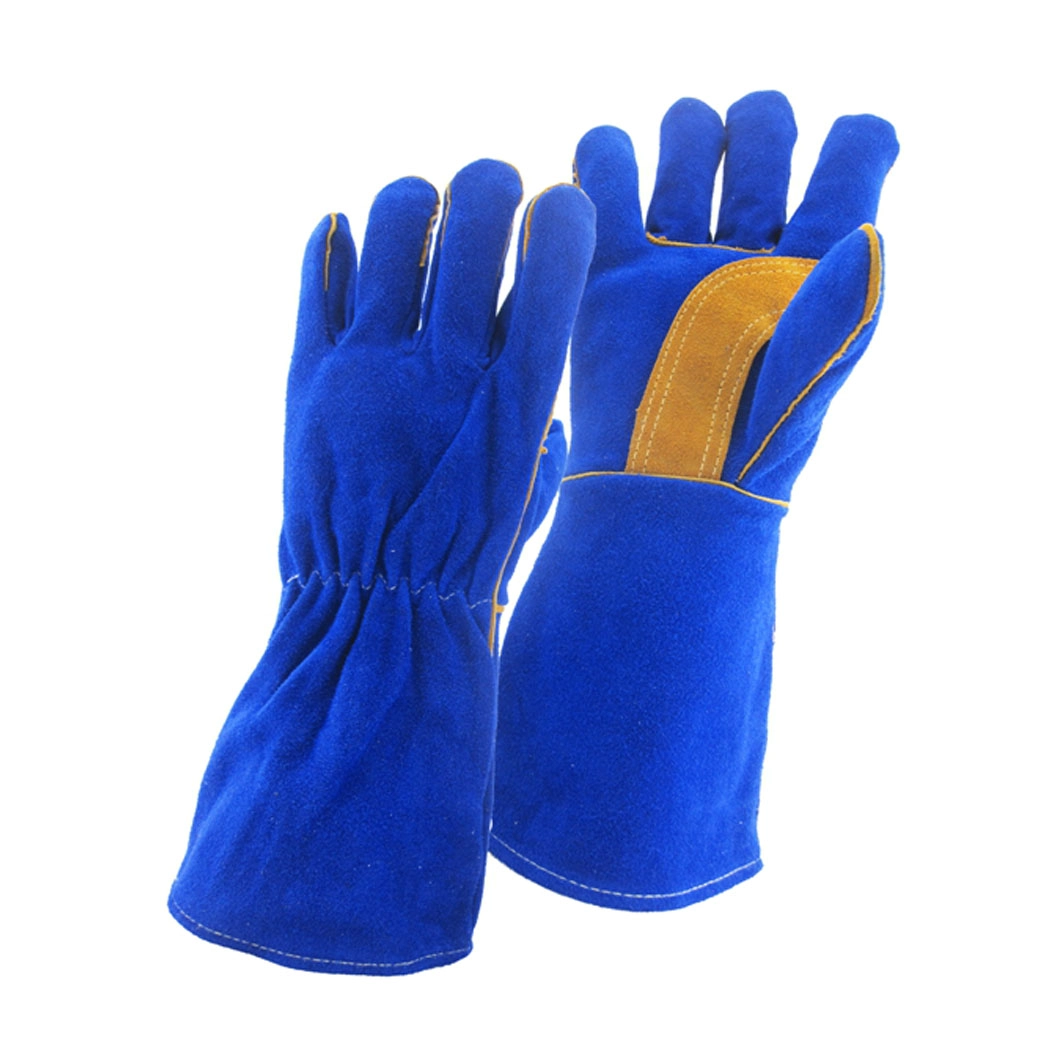 China China leather soldering gloves manufacturer, genuine leather solder\'s gloves factory, true leather welder gloves supplier,for Tig/Mig manufacturer