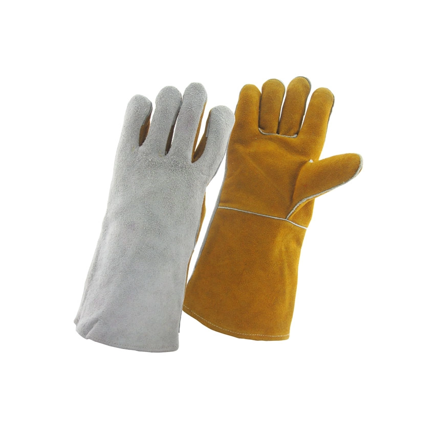 China China leather soldering gloves supplier, genuine leather solder\'s gloves manufacturer, true leather welder gloves factory,for Tig/Mig manufacturer