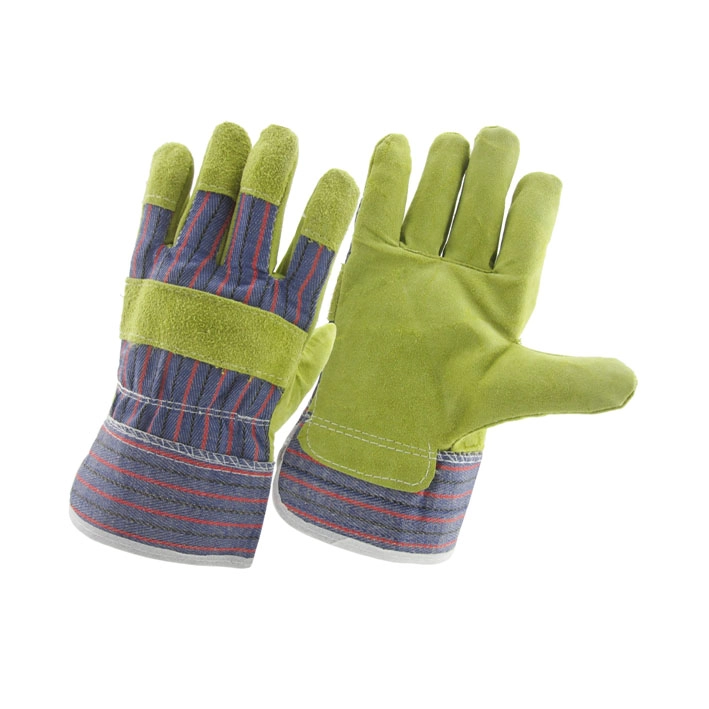 China China cow split leather palm worker glove factory, genuine leather labor glove supplier, secure glove manufacturer manufacturer