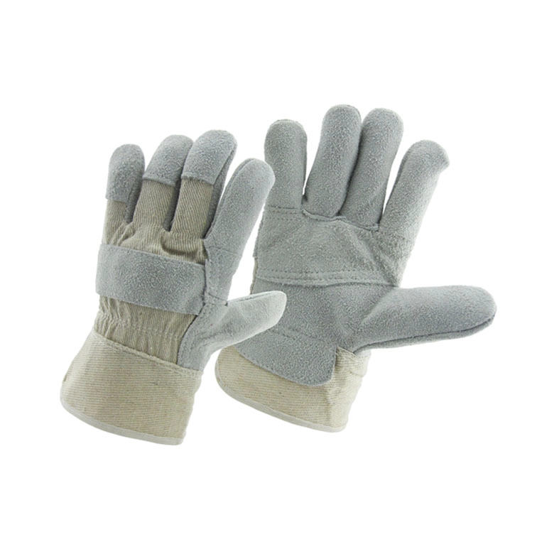 China China semi leather worker glove factory, genuine leather labor glove supplier, working  glove manufacturer manufacturer