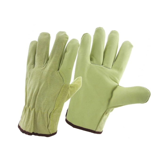 China Gelbes Schwein Split Leder Fahrhandschuhe Hersteller, Schwein Split Leder Fantueller Handschuhe Fabrik, Schweiner Leder Fahrerhandschuhe Lieferant