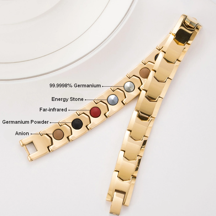 Professionelle Fabrikversorgung Wolframkarbid Armband Gesundheitswesen Energie Magnetische Wolfram Germanium Armband Für Männer und Frauen