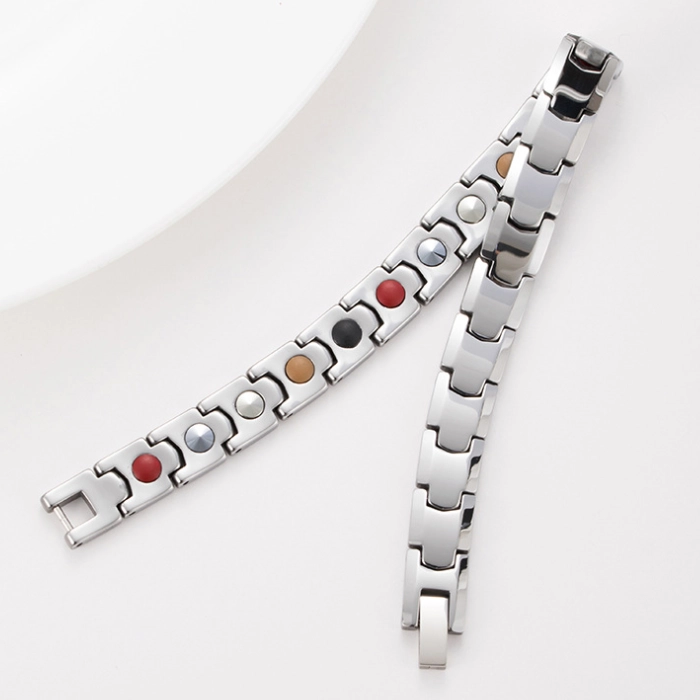 Professionelle Fabrikversorgung Wolframkarbid Armband Gesundheitswesen Energie Magnetische Wolfram Germanium Armband Für Männer und Frauen