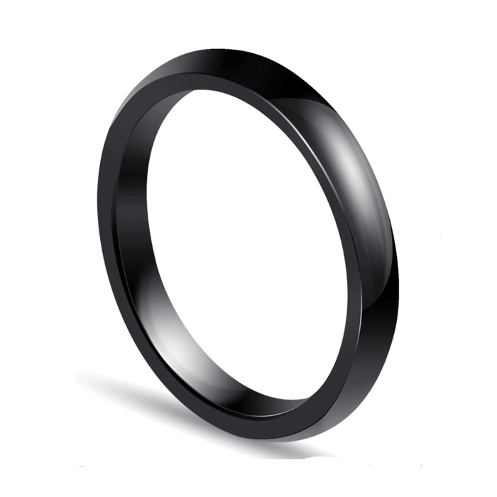 Feiner Großhandel High Tech Black Ceramic Ring Weißer Keramikring