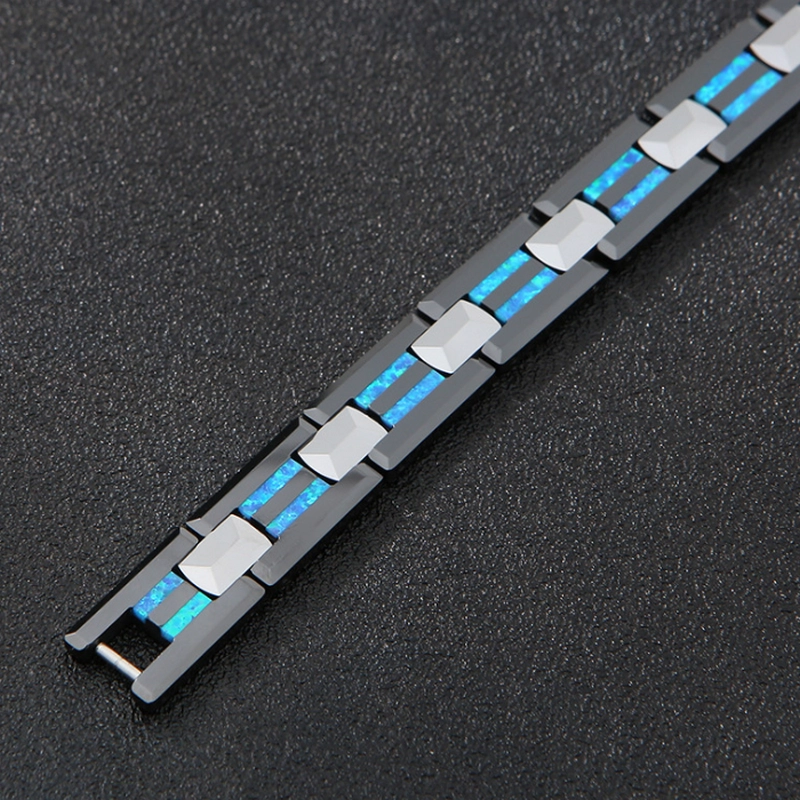 Оптом высокотехнологичный черный керамический браслет с Opal Inlay China производителем