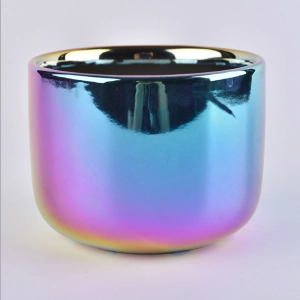 15oz multi color ceramic jar