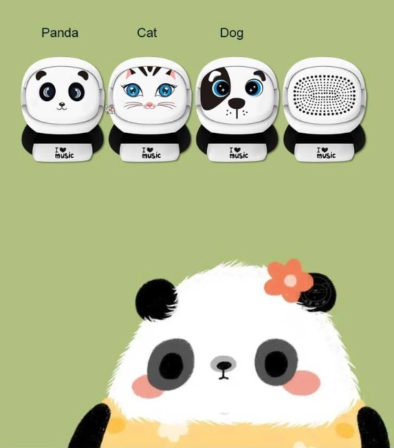 Gesichtsverändernder Panda Mini-Lautsprecher