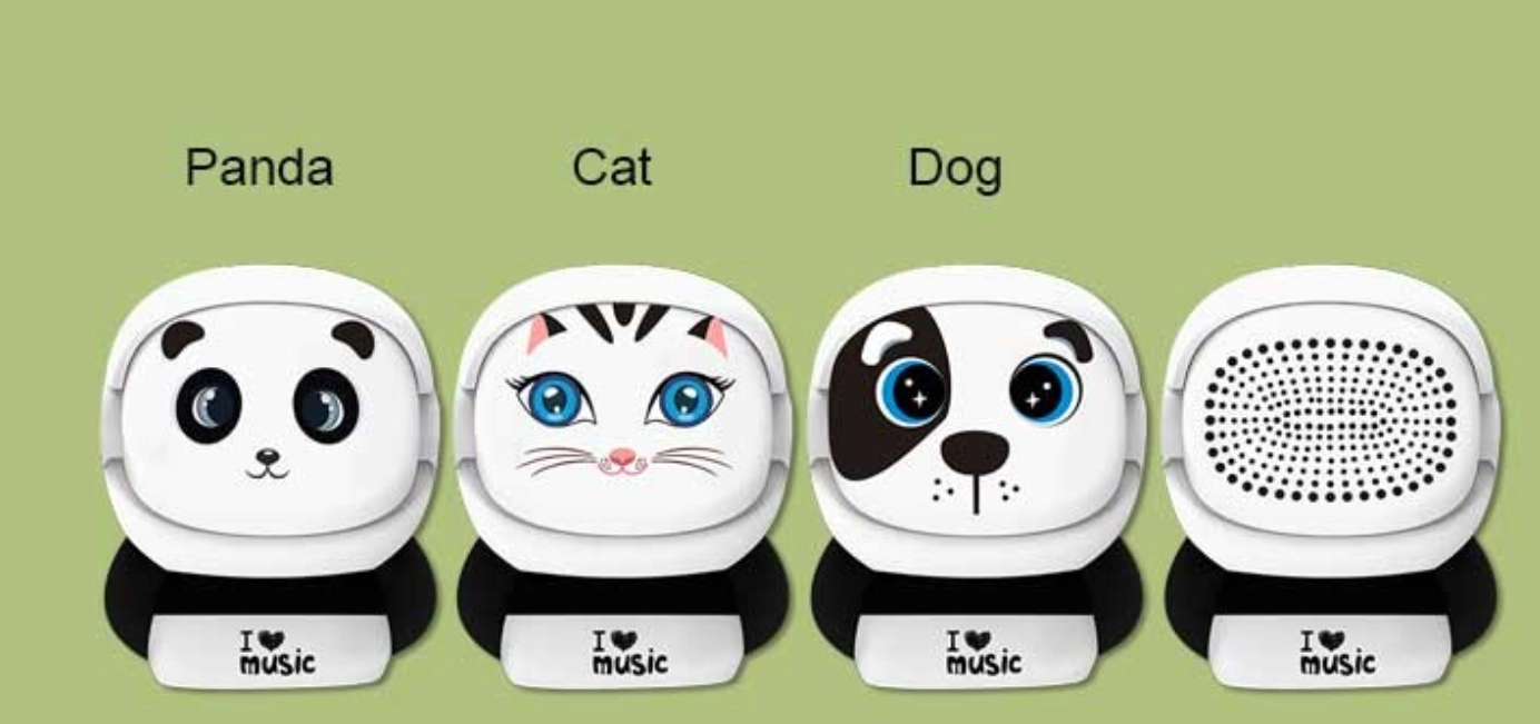 Esplora la tua avventura uditiva con il viso - Cambiando mini altoparlante Panda Bluetooth