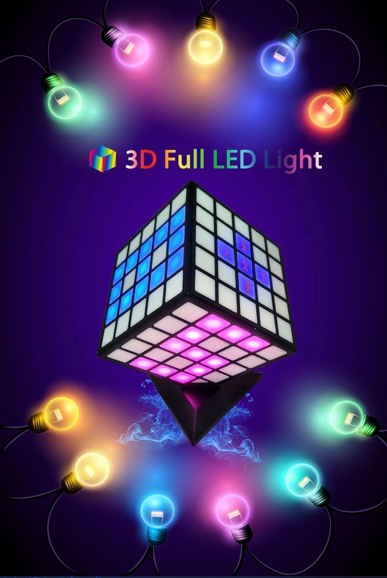 Illuminez votre expérience auditive avec le haut-parleur LED du cube