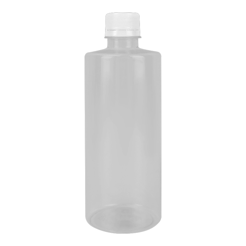 Cina Bottiglia per bevande rotonda usa e getta in plastica PET trasparente personalizzata da 500 ml con tappo a vite per succo produttore