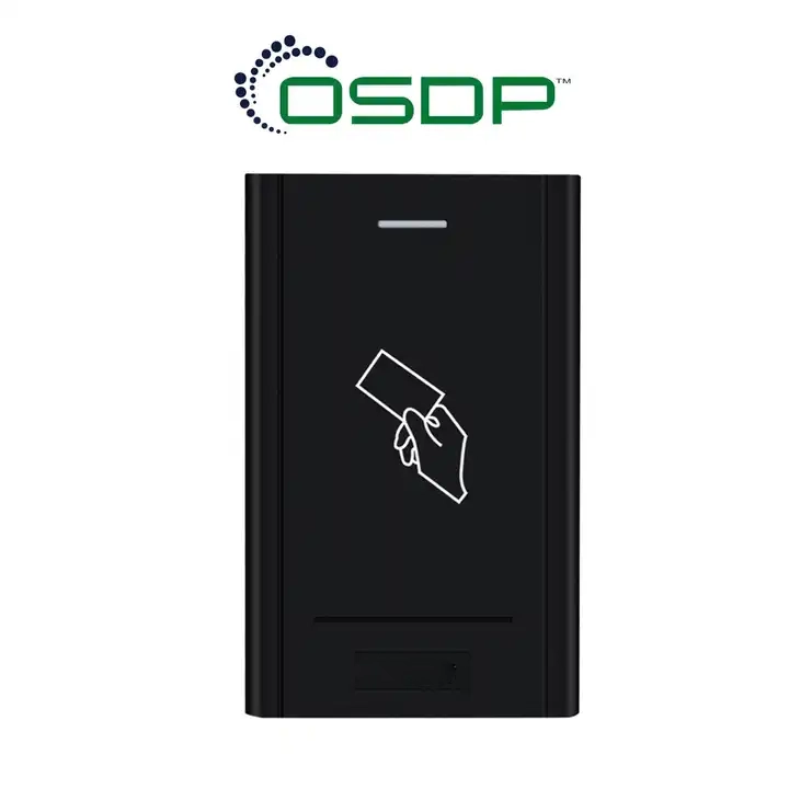 porcelana El más nuevo lector OSDP RS485, lector RFID de proximidad de tarjeta EM de 125 Khz con tarjeta ISO1443A MIfare NFC, sistema RFID para controlador de acceso fabricante