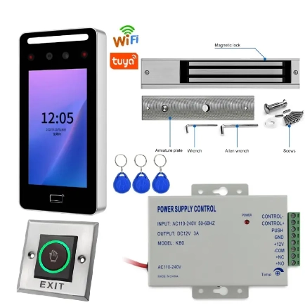 China Tuya App Smart Door Look WIFI Gesichtszugangskontrolle Tür Autoerkennung Sicherheitssystem Gesichtserkennung Zugangskontrollsystem Hersteller