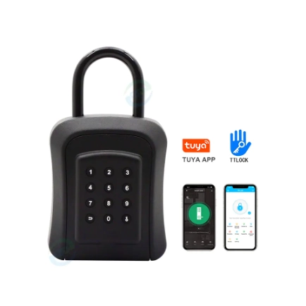Chiny Najtańszy wodoodporny sejf na klucze Tuya Smart Lock Box Bezpieczeństwo Inteligentne klucze do przechowywania zewnętrznego hasła cyfrowego Inteligentny zamek na klucze producent