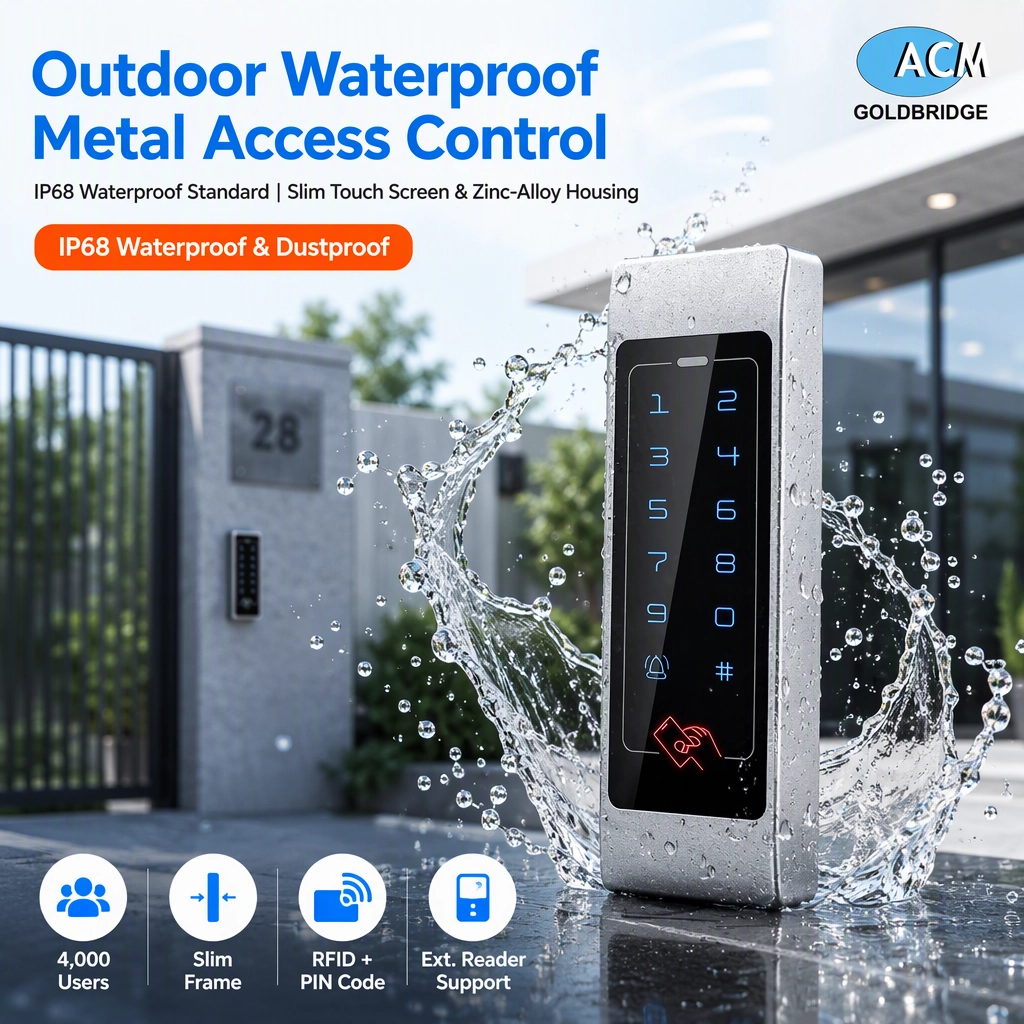 China Weatherproof Metal Touch Keypad 125KHz RFID Standalone Access Controller 4000 Users CardPIN Door Lock System Manufacturer Custom manufacturer