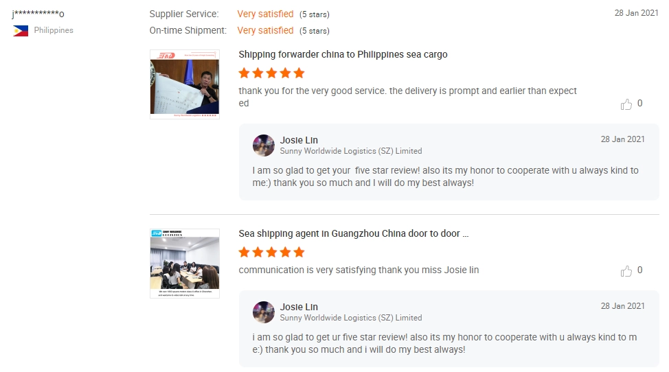 Sea freight and warehouse service from China to Philippines,Sunny Worldwide Logistics