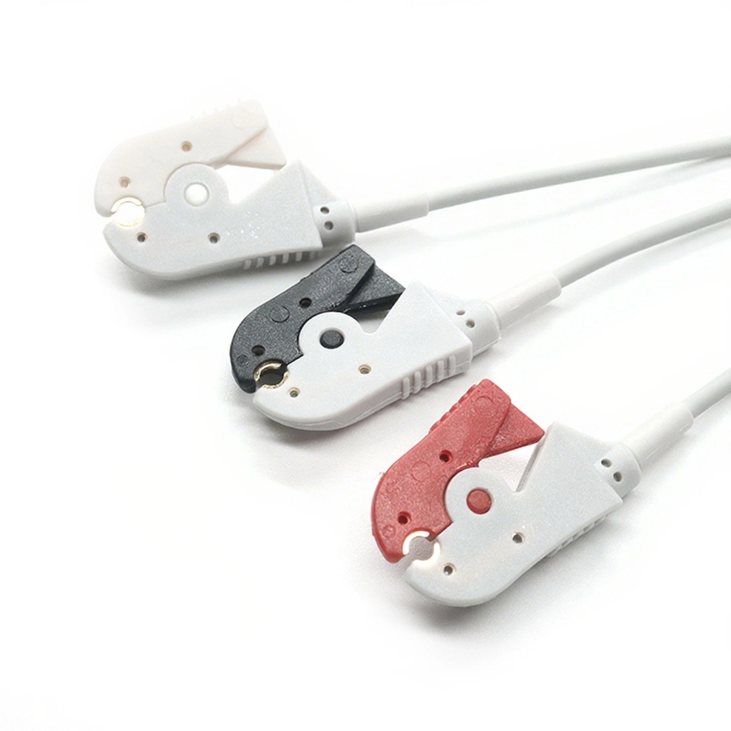 Customized USB Mini bis 3 Leads Therapie Clip Medical Cable | Dongguan Elektrotherapie -Kabelhersteller