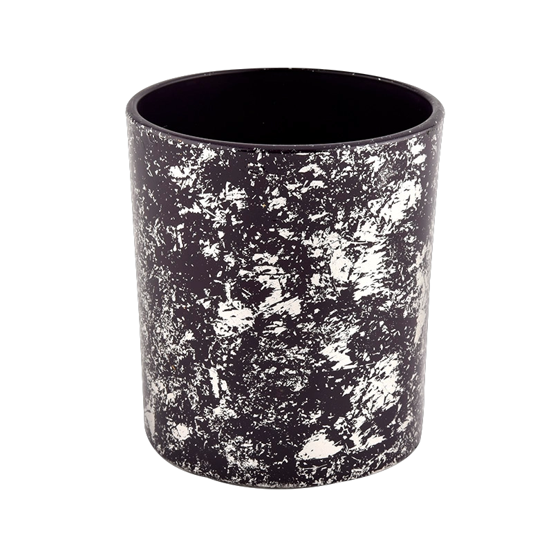 Luxury black glass candle jar for making supply wholesale Luxury black glass candle jar for making supply wholesale