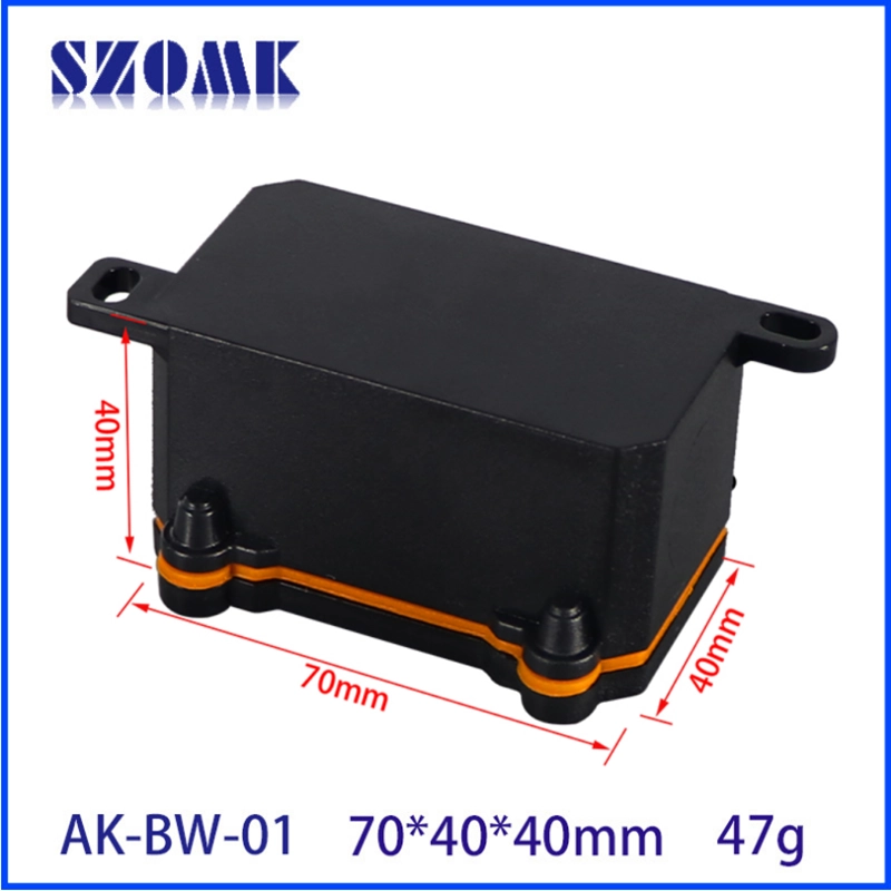 Gabinete à prova d'água para caixa de junção de conexão de cabo à prova de intempéries caixa de instrumento de plástico ao ar livre AK-BW-01 70*40*40mm