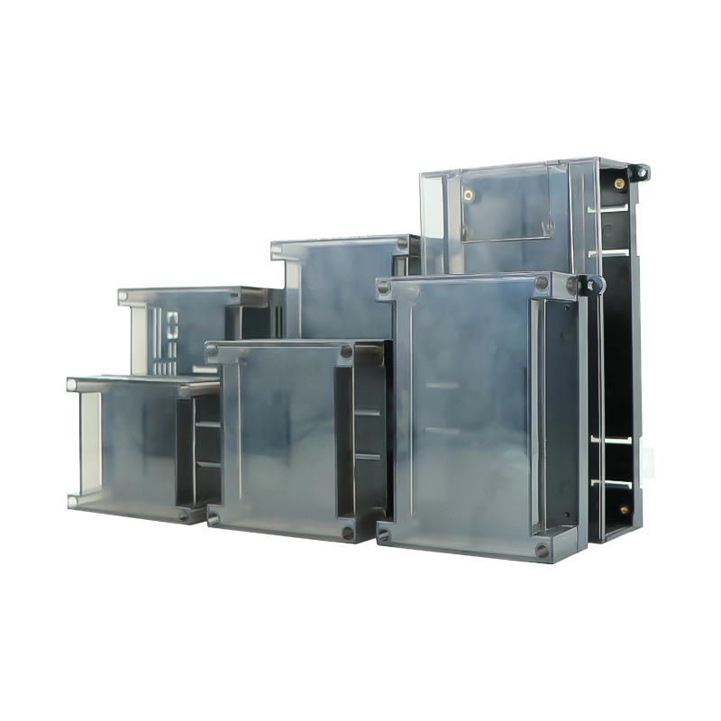 AK-DR-Series Din Rail Enclosure Nylon PC ABS Flame Resistance UL94V0 Terminal Block Industrial Control Plc Box