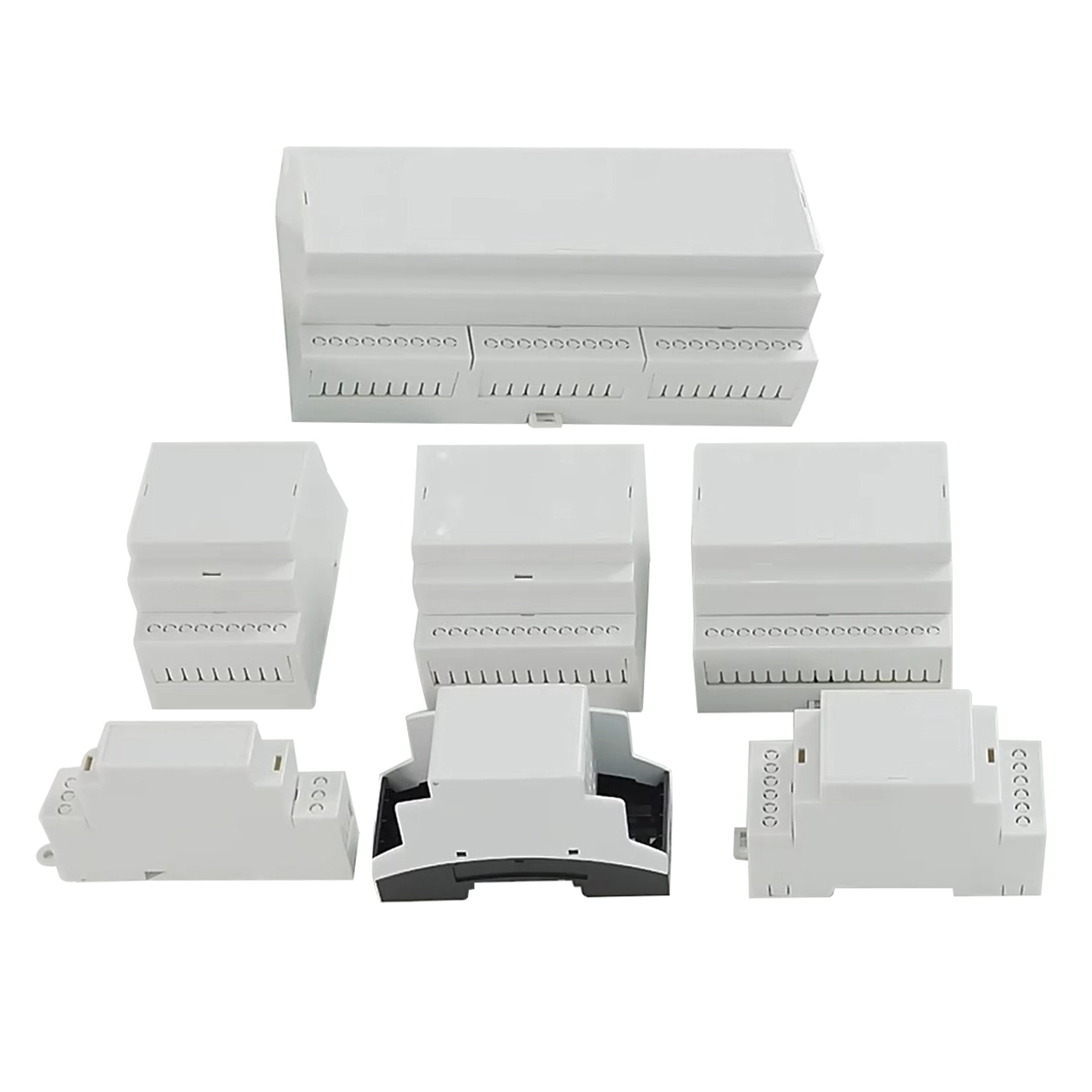 PC Terminal Block Connector PCB Halter DIN RAIL GEGEBOLUCHE ENDAHME MODULARE KLASTE KOSTE FÜR PCB -Klemmenblöcke