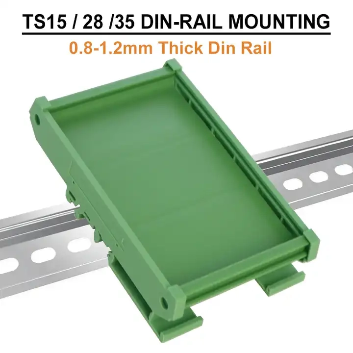 Largura 42-122mm Comprimento 30-1000mm Módulo de placa PCB Rack Guia de relé de E/S industrial PVC Din Rail Instalação Plc PCB Suporte de montagem