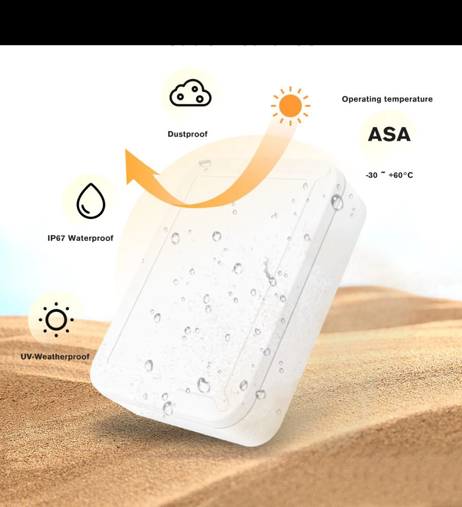 AK-WP-серия ASA ультрафиолетовое ультрафиолетовое ABS IP67 Небольшая водонепроницаемая коробка Стена Стена Стена Стена IoT Пластиковая рассылка PCB Электрическая соединительная коробка