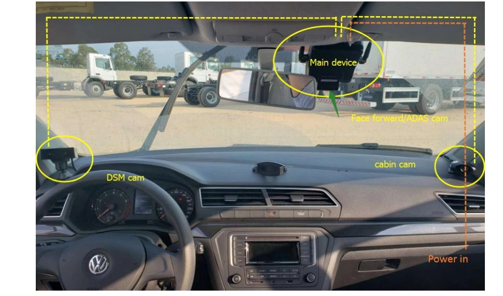 3CH/4CH AHD Video recorder with AI function DSM ADAS camera 4G WIFI GPS car black box for vehicle truck bus reversing dashcam
