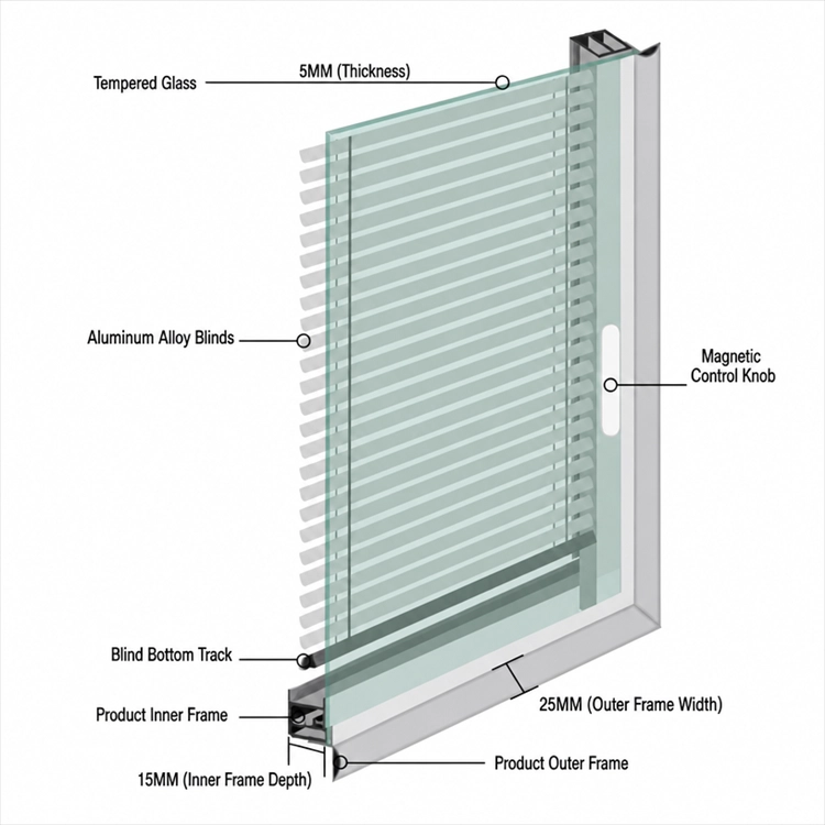 Insulated glass with built-in blinds