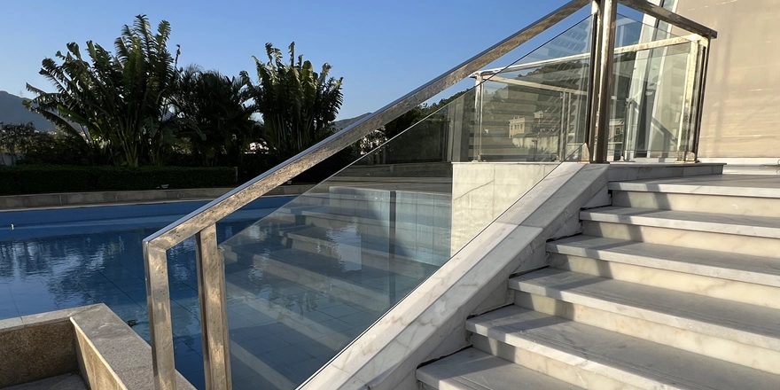safety tempered glass balustrade