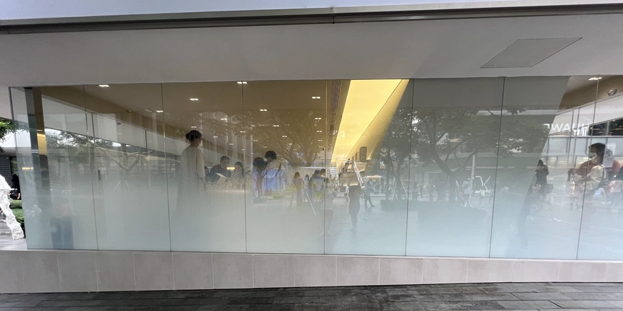 modern glass design privacy glass wall