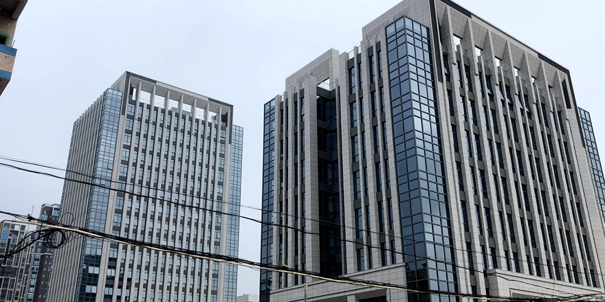 office glass curtain wall building