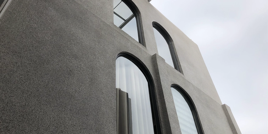 safety coated glass window