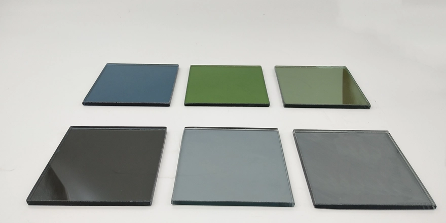 coated reflective glass low e custom glass