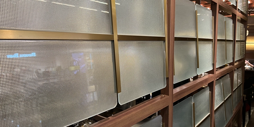 pattern privacy glass partition wall wholesale
