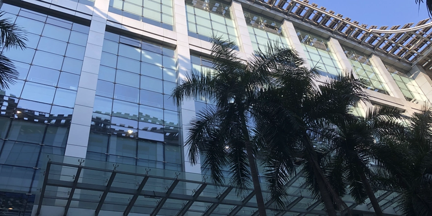 IGU coated glass curtain wall China factory
