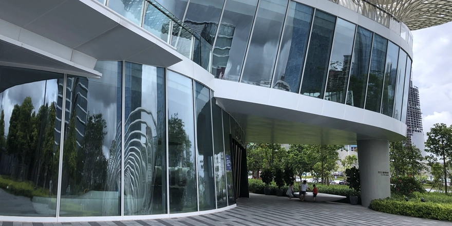 curved low e insulting glass facade supplier