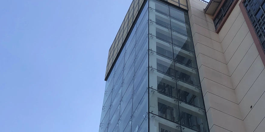 laminated glass curtain wall manufactured
