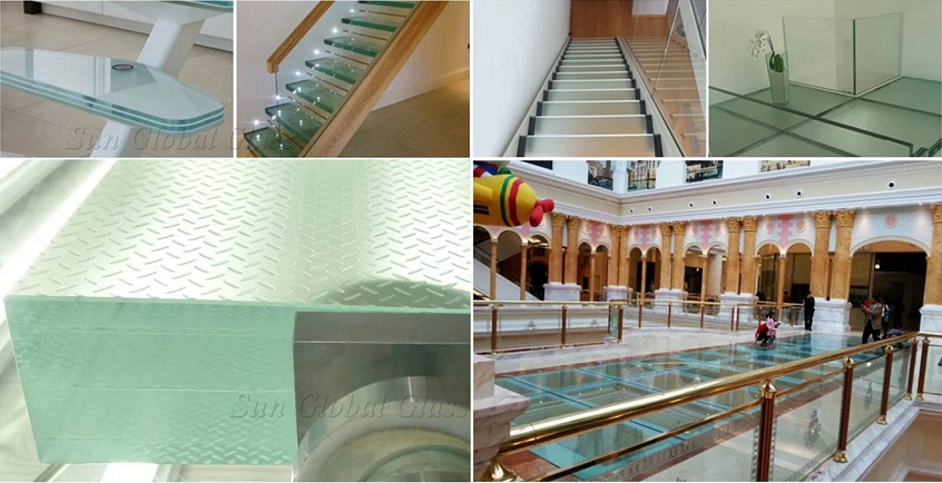 Anti-slip multi-layer laminated glass floor panels manufacturer