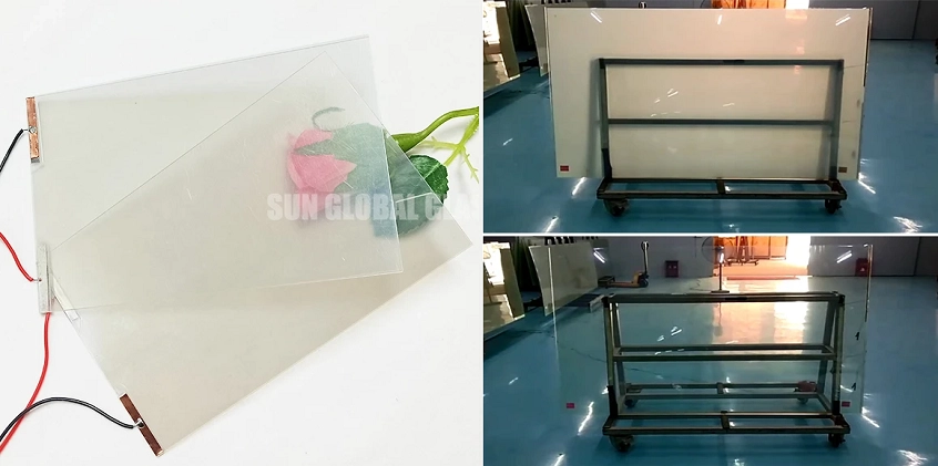 Low haze 2.8% PDLC switchable film glass factory china