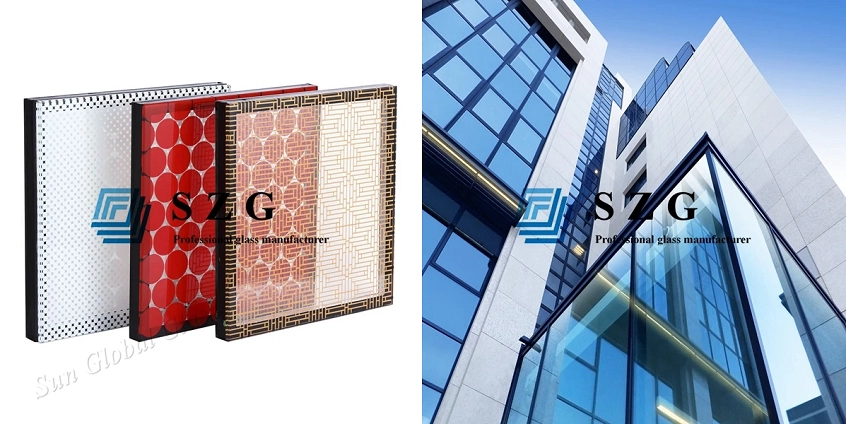 Custom cut oversized facade glass panels wholesale china