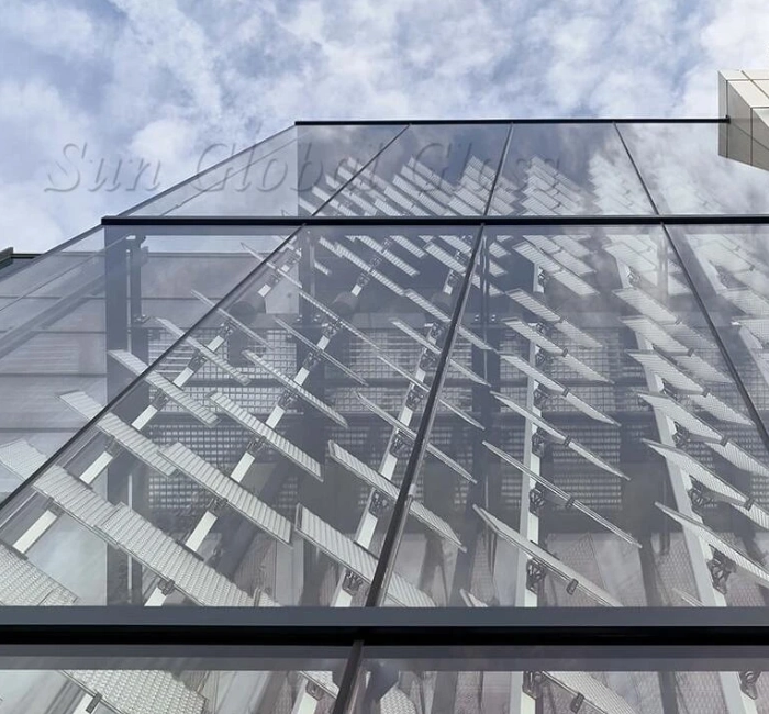 On sale architectural curved glass panels for luxury residences
