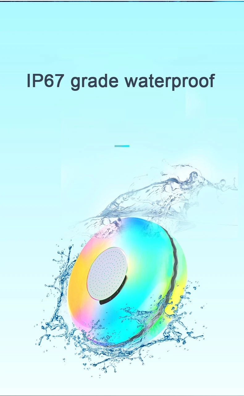 革命性的浮动 LED 防水扬声器：增强水上体验
