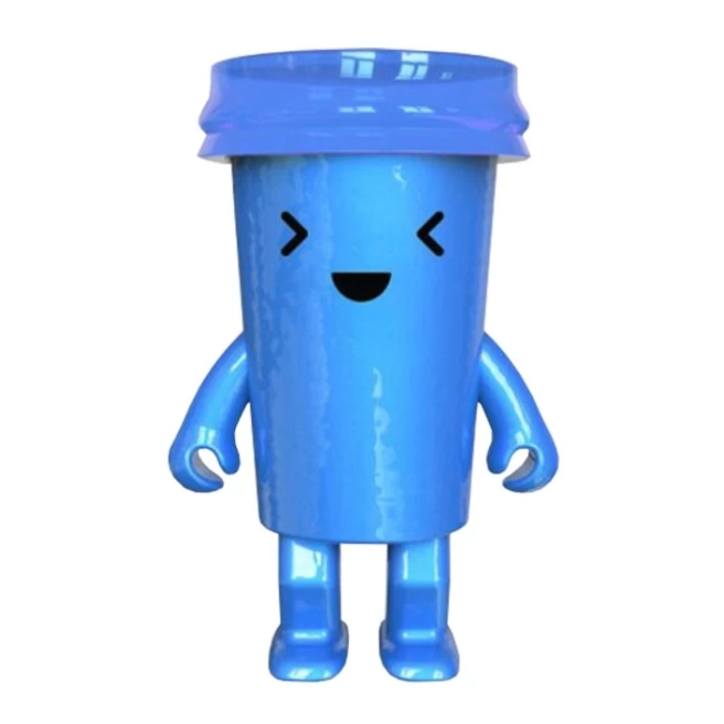 Dancing Blue Cup LED hoparlörü ile satışları artırın - hareket halindeki bir perakende hissi