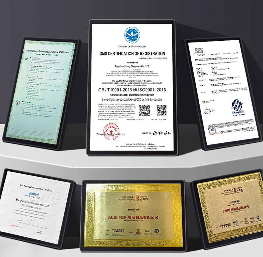 Certificates of ISO9001,ASTM,CA65,FDA Candle Jars Certificates