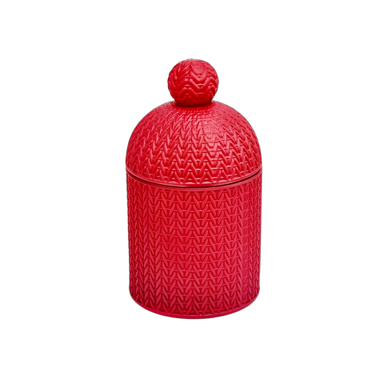 Wholesale 340ml green christmas glass candle jar with lid