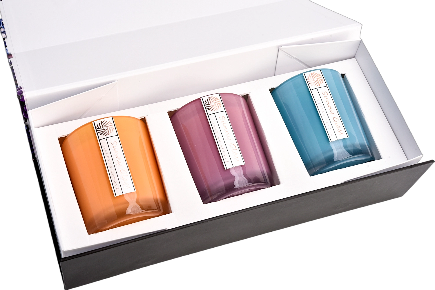 Flower pattern packaging box candle holders gift box empty box gift box