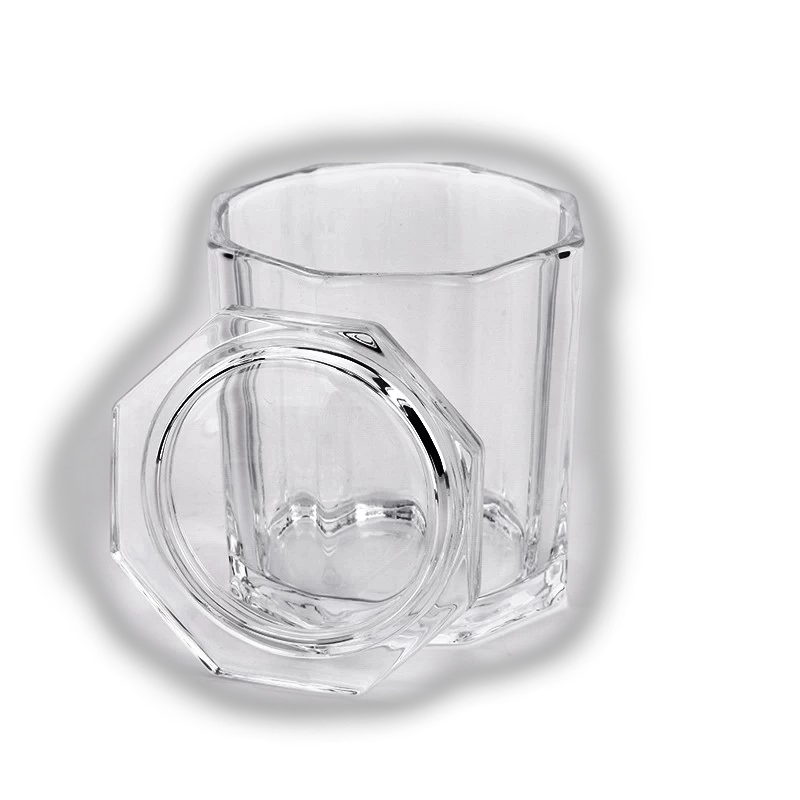 691ml octagmlonal with lid glass candle holder manufacturer wholesale 691ml octagmlonal with lid glass candle holder manufacturer wholesale