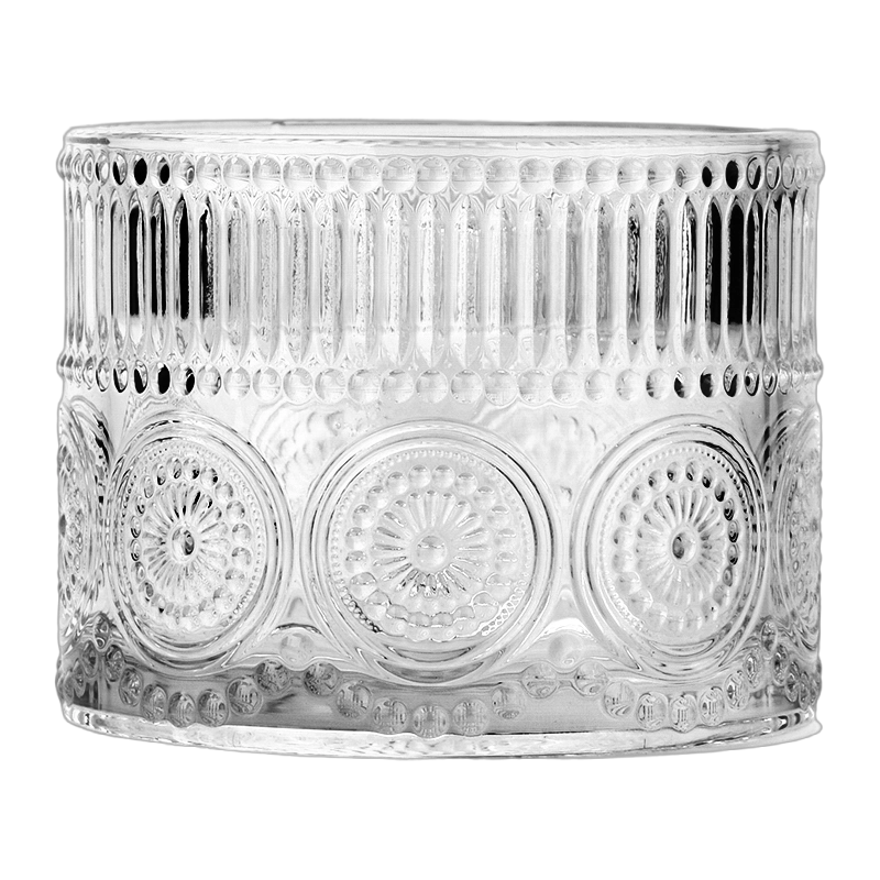 Wholesale sun flower glass candle jars candle holders manufacturers Wholesale sun flower glass candle jars candle holders manufacturers